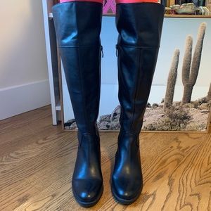 Vince Camuto Black Riding Boots Vo-Brani 6.5
